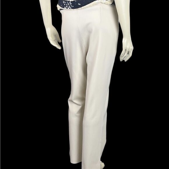 Ralph Lauren Purple Label F/F Winter White Wool Pants Size 12 - Picture 5 of 12